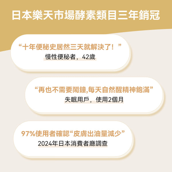 日本 DOKKAN 升級加量版夜間植物酵素金色盒180粒