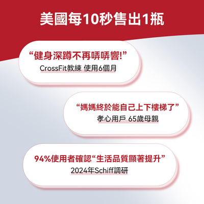 美國 Schiff Move Free 氨糖軟骨素+MSM緩痛加強款（綠瓶）120粒