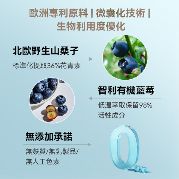 澳洲 Blackmores 澳佳寶山桑子藍莓護眼素30粒（加強版）