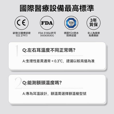 德国 Braun 百灵牌 IRT6520 耳温枪